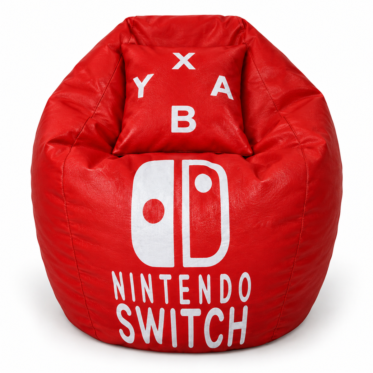 Puf XL temático Nintendo Switch con cojín estampado
