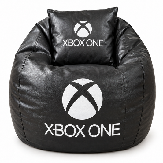 Puf XL temático Xbox One con cojín estampado